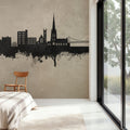 Warrington England Skyline Concrete Mural Wallpaper - room preview 04