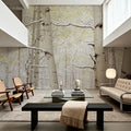 Winter Birch Forest Mural Wallpaper - room preview 04