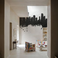 Miami Florida Skyline Blck & White Mural Wallpaper - room preview 04