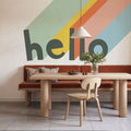 Hello Rainbow Mural Wallpaper - room preview 04
