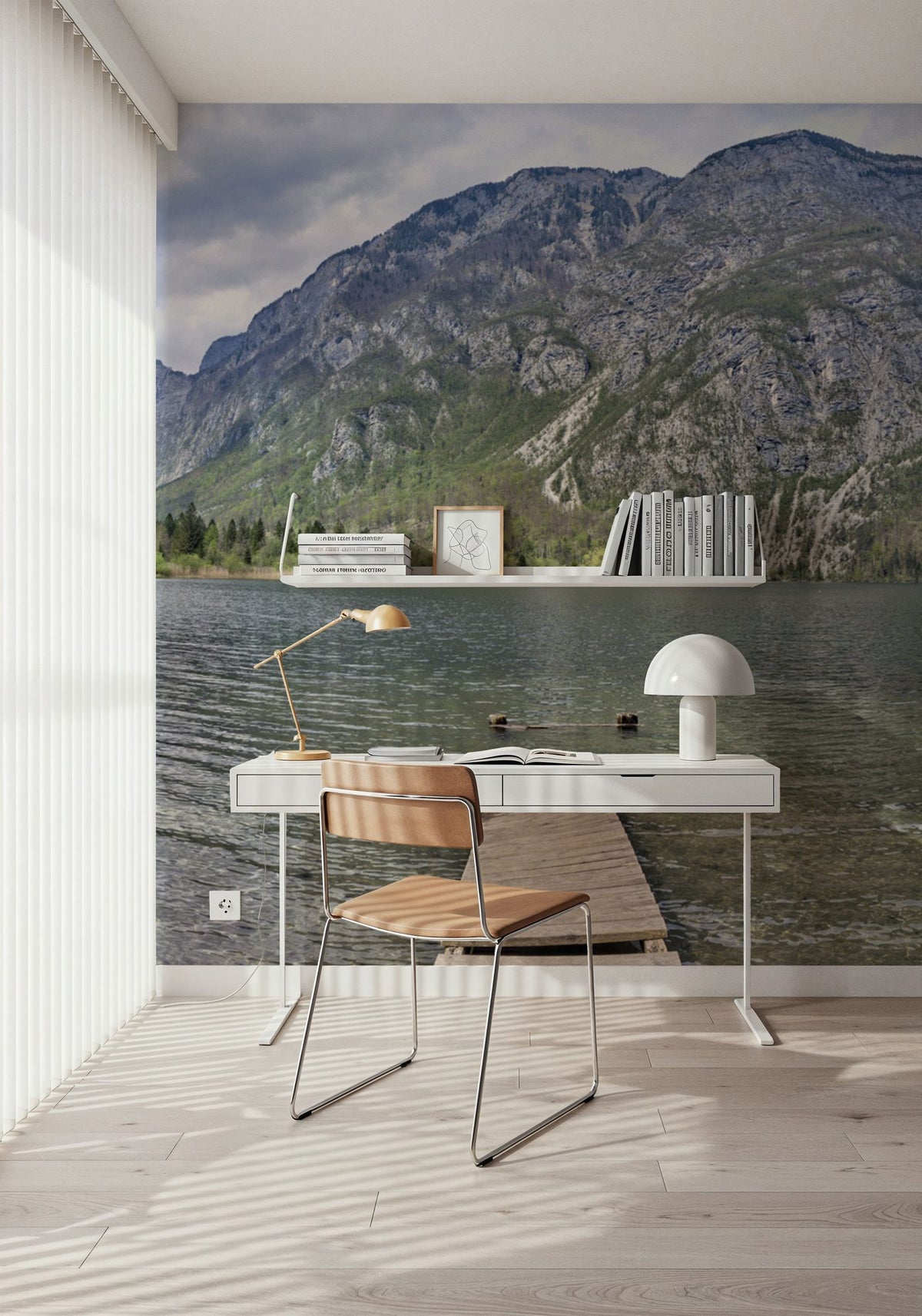 Mountain Lodge Retreat Mural Wallpaper - room preview 04