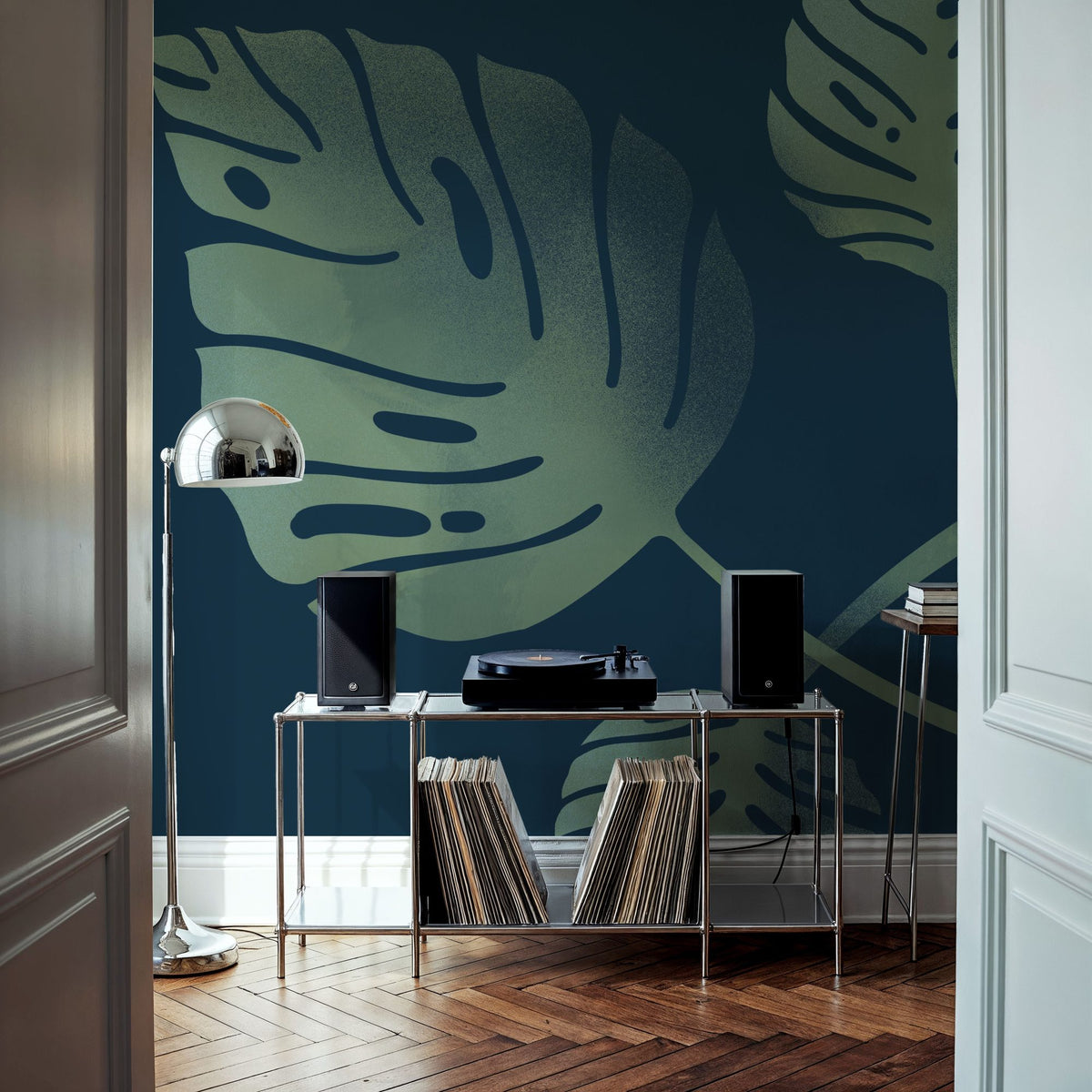 Monstera V Mural Wallpaper - room preview 04
