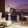 Sydney Harbor Twilight Mural Wallpaper - room preview 04