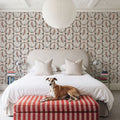 Koi Medallion, Peach Mural Wallpaper - room preview 04