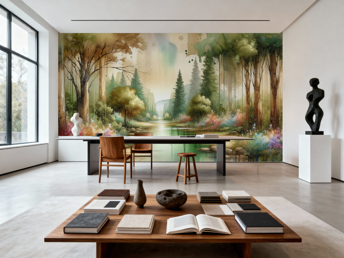 Captivating Forest Mural Wallpaper - room preview 04