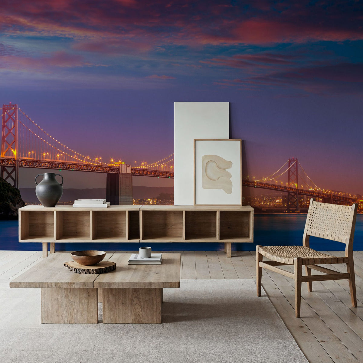 Bay Bridge Mural Wallpaper - room preview 04