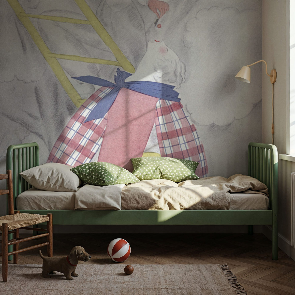 Vintage Fashion Cover X Mural Wallpaper - room preview 04