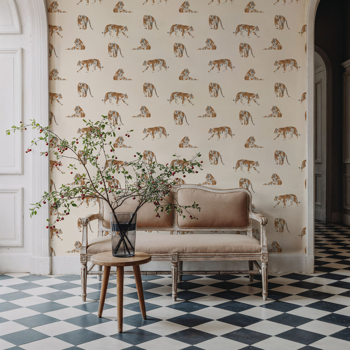 Tiger of Pench Mural Wallpaper - room preview 04