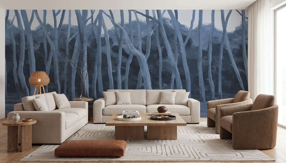 Dune Forest, Blues Mural Wallpaper - room preview 04