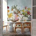 Happy Spring Flowers Mural Wallpaper - Neutral Tone - room preview 04