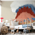 Surfing Stegosaurus Mural Wallpaper - room preview 04
