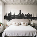 Torquay England Skyline Black & White Mural Wallpaper - room preview 04