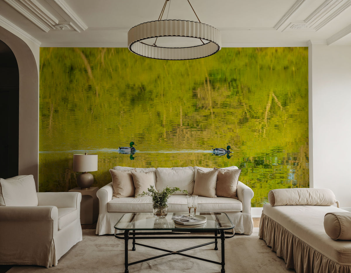Pair of Ducks Mural Wallpaper - room preview 04