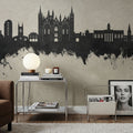 Peterborough England Skyline Concrete Mural Wallpaper - room preview 04