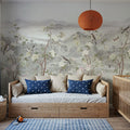 Peony Tree Landscape, Mist Mural Wallpaper - room preview 04
