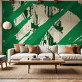 Grunge Abstract Mural Wallpaper - room preview 04