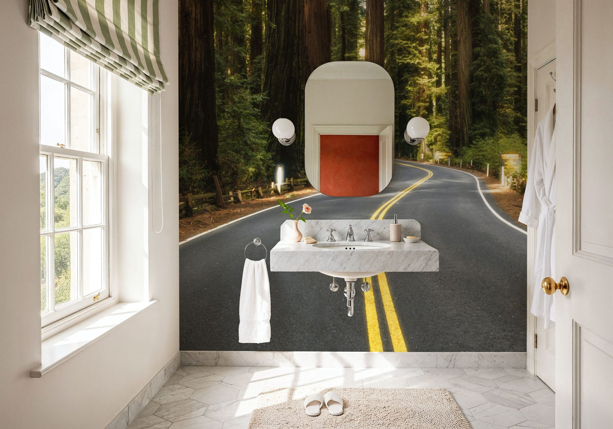 Redwood Odyssey Mural Wallpaper - room preview 04