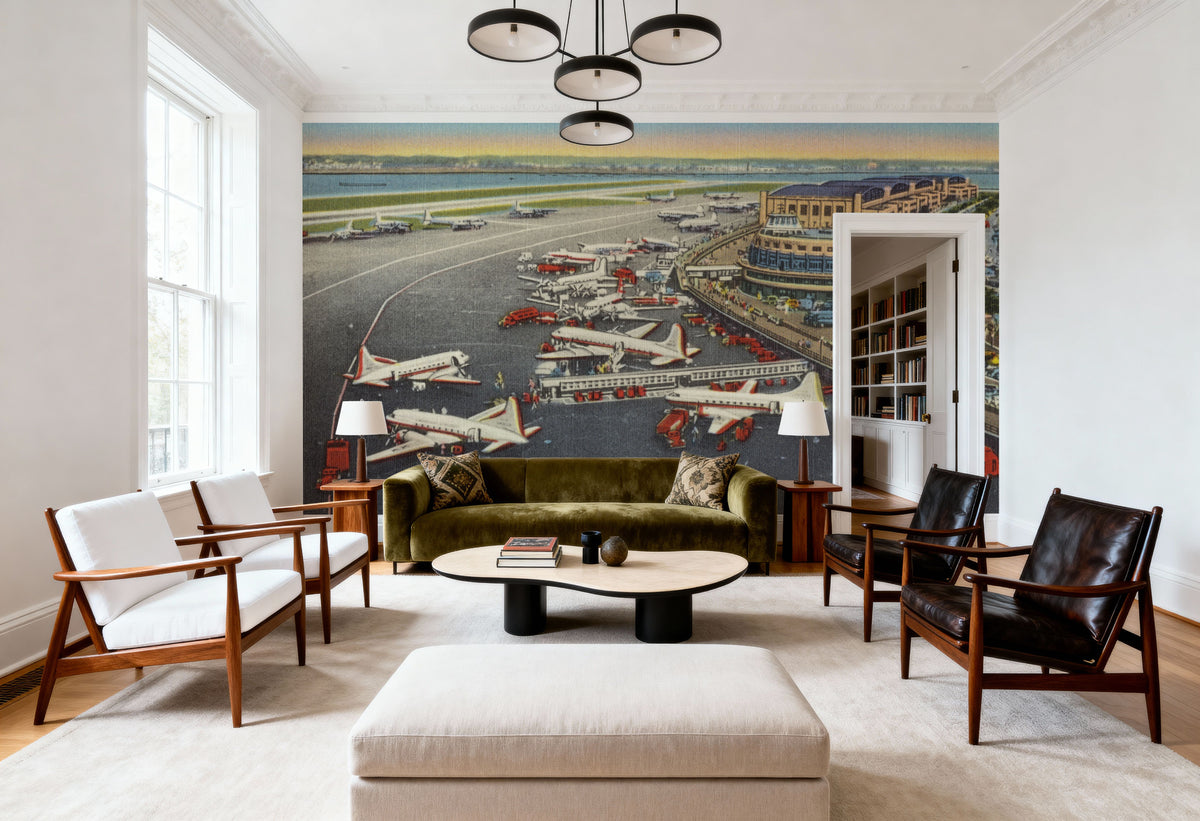 Greetings From the Airport Mural Wallpaper - room preview 04