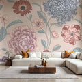 Victorian Flowers Mural Wallpaper - room preview 04
