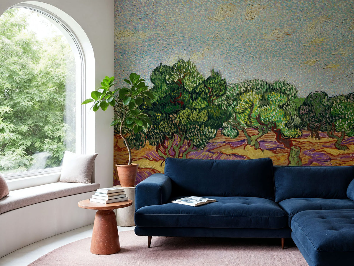 Olive Trees Mural Wallpaper - room preview 04