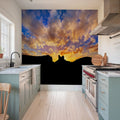 Sunset on US 163 Mural Wallpaper - room preview 04