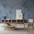 Transcendent Peony, Periwinkle Mural Wallpaper - room preview 04