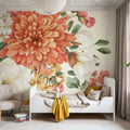 Amber Blossoms III Mural Wallpaper - room preview 04