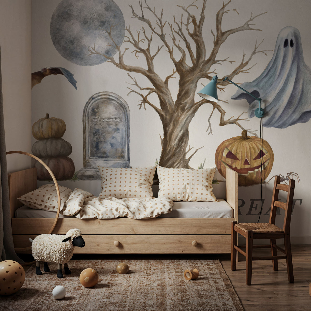 Spooky Halloween II Color Mural Wallpaper - room preview 04