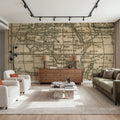 Old Africa Map Mural Wallpaper - room preview 04