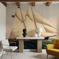 The Yacht Henrietta Mural Wallpaper - room preview 04