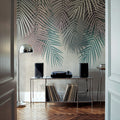 Palms Up Ahead Mural Wallpaper - Neutral Tone - room preview 04
