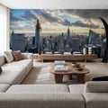 Cloudy Skyline Mural Wallpaper - room preview 04