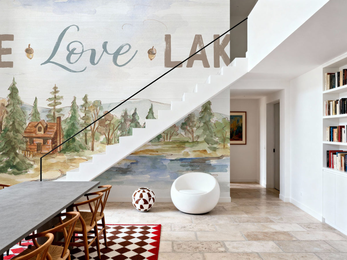 Lake Retreat IV Mural Wallpaper - room preview 04