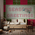Quilted Christmas II Mural Wallpaper - room preview 04