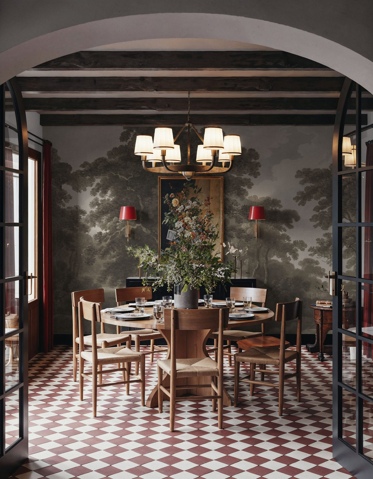 Historic Lands, Khaki Mural Wallpaper - room preview 06