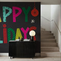 Holiday Wishes I Mural Wallpaper - room preview 04