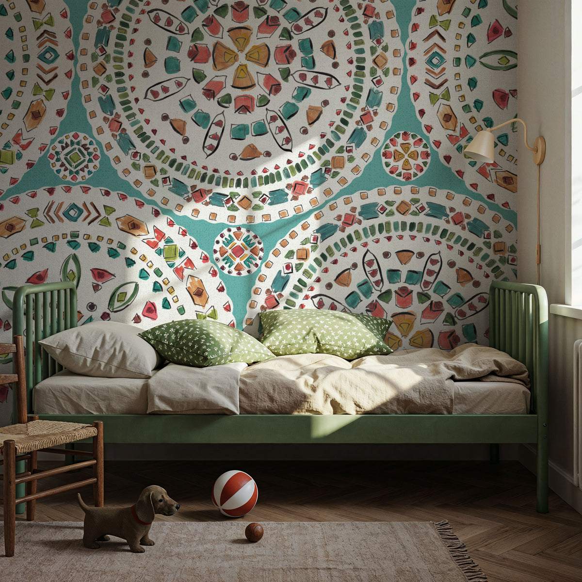 Dish of Bloom Mural Wallpaper - room preview 04