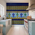 Azulejo Bloom Mural Wallpaper - room preview 04