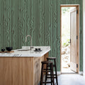 Veneer Lines, Jade Mural Wallpaper - room preview 04