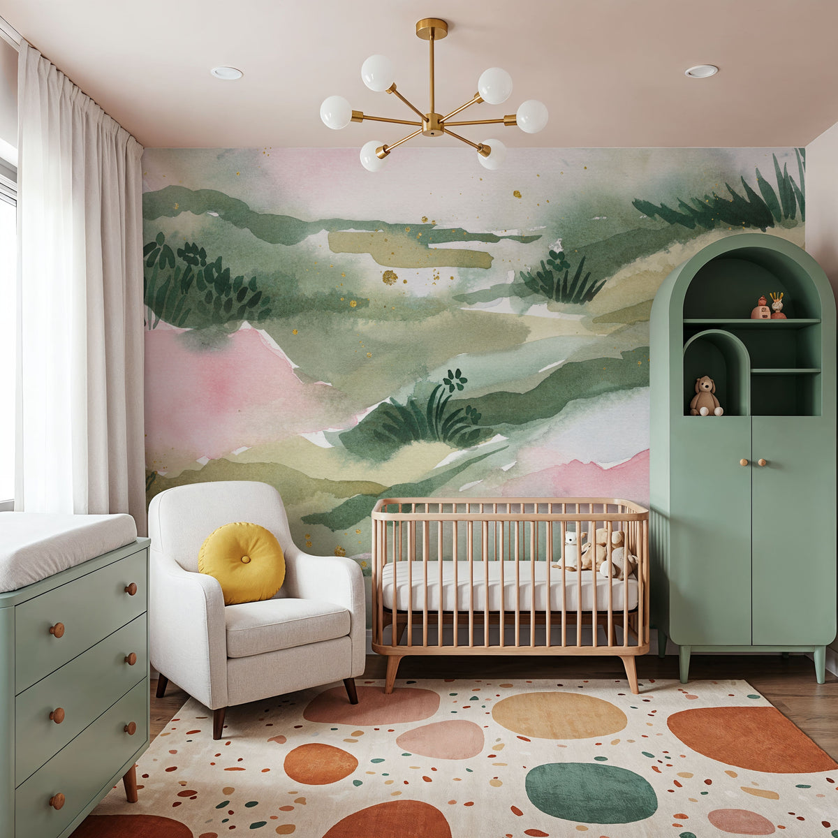 Midsummer Meadow V Mural Wallpaper - room preview 04