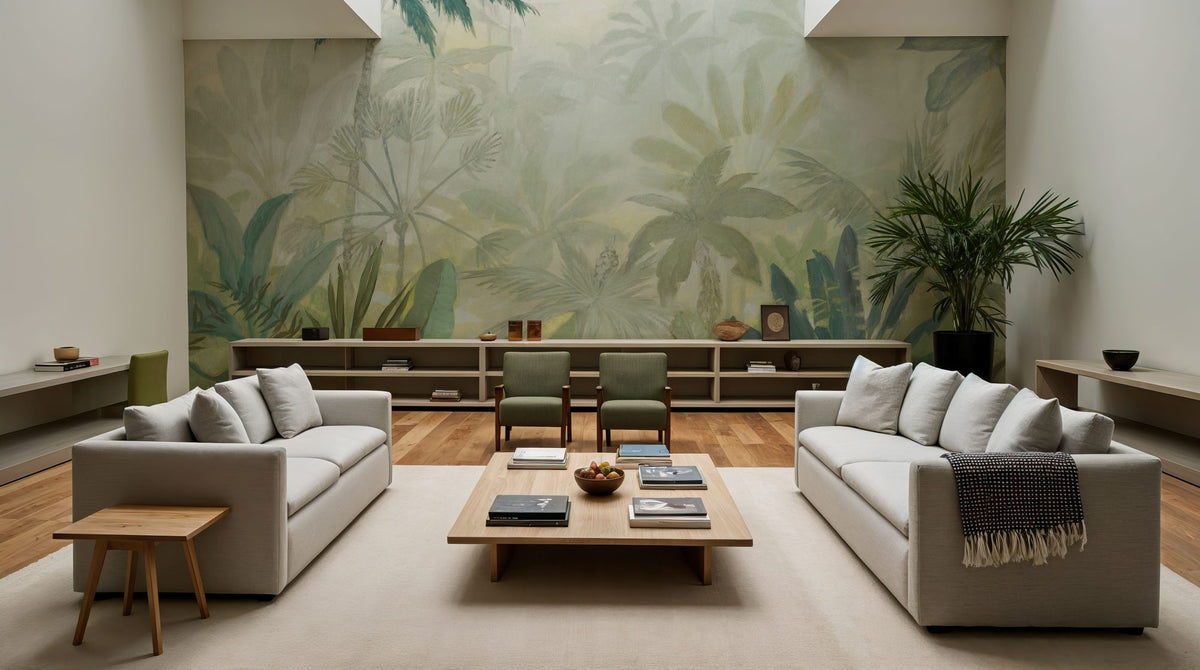 Lush Lush Leaves Mural Wallpaper - room preview 04