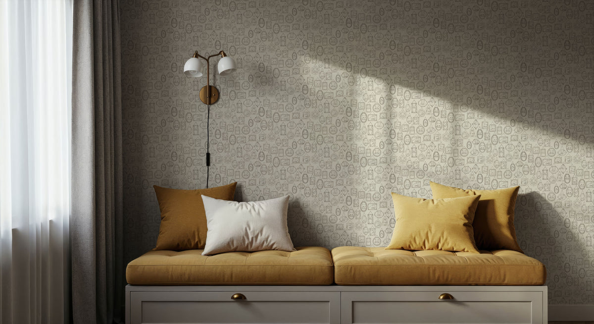 Purrfect Portraits Gallery Wall Mural Wallpaper - room preview 04
