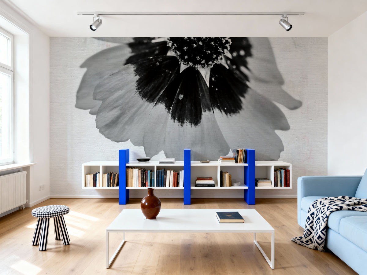 Wonderful Wildflowers XI Neutral Mural Wallpaper - room preview 04