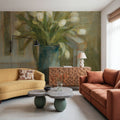 Tulip Bouquet on Bench Mural Wallpaper - room preview 04