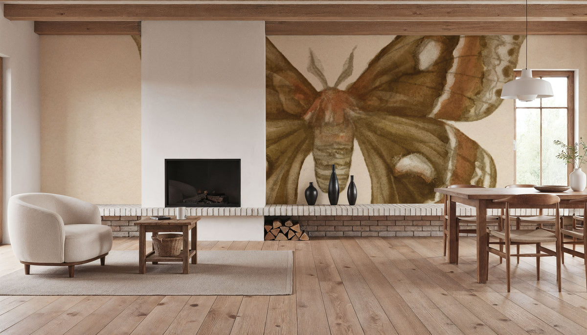 Spooky Halloween Moth I Mural Wallpaper - room preview 04