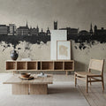 Vevey Switzerland Skyline Concrete Mural Wallpaper - room preview 04