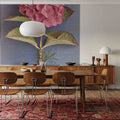 Pink Hydrangea on Book Mural Wallpaper - room preview 04