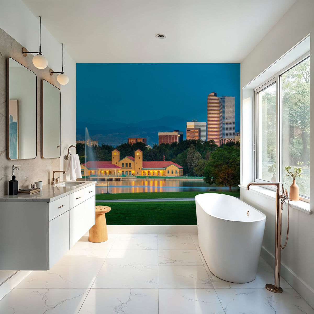 Denver Sunrise Mural Wallpaper - room preview 04