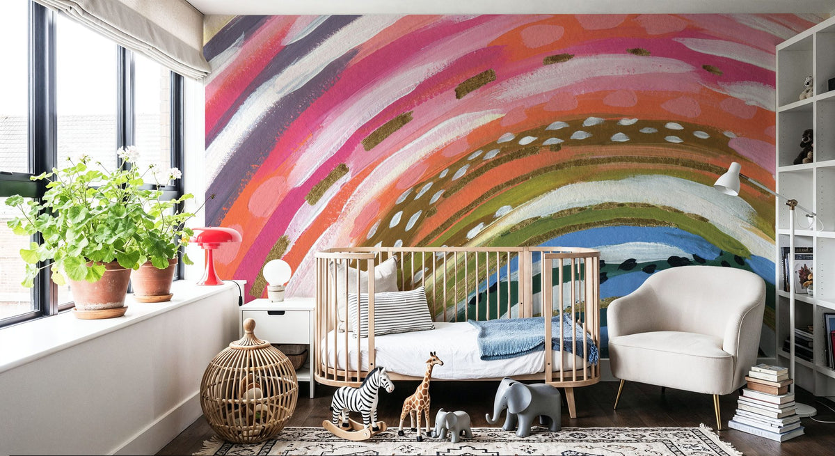 Rainbow Splash Mural Wallpaper - room preview 04