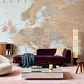 Europe Map Detailed - Lincoln Mural Wallpaper - room preview 04